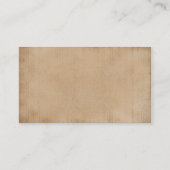 bruin perkament visitekaartje (Achterkant)