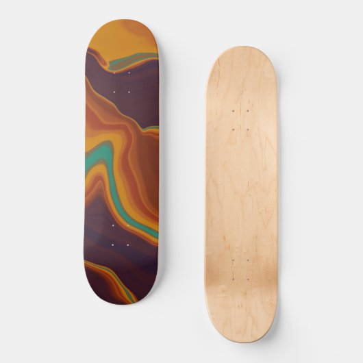 bruin persoonlijk skateboard (Voorkant)