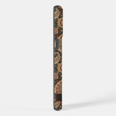  bruin perzik roze paisley patroon iPhone hoesje (Rechterkant)