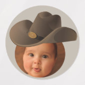 bruin pet foto gezicht stickers partij cowboy aard (Design 1)
