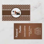 Bruin Pet Sitting Dog Walker Visitekaartje (Voorkant / Achterkant)