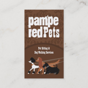 Bruin Pet Sitting Dog Walker Visitekaartje