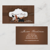 Bruin Pet Sitting Dog Walker Visitekaartje (Voorkant / Achterkant)