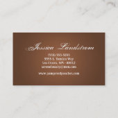 Bruin Pet Sitting Dog Walker Visitekaartje (Achterkant)