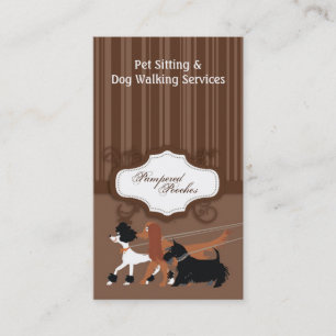 Bruin Pet Sitting Dog Walker Visitekaartje