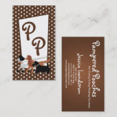 Bruin Pet Sitting Dog Walker Visitekaartje (Voorkant / Achterkant)