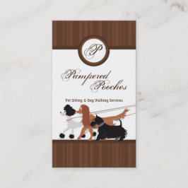 Bruin Pet Sitting Dog Walker Visitekaartje