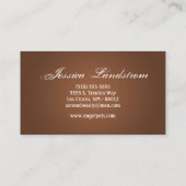 Bruin Pet Sitting Dog Walker Visitekaartje (Achterkant)