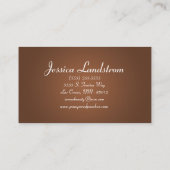 Bruin Pet Sitting Dog Walker Visitekaartje (Achterkant)