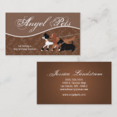 Bruin Pet Sitting Dog Walker Visitekaartje (Voorkant / Achterkant)