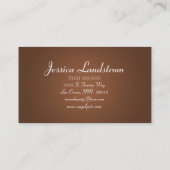 Bruin Pet Sitting Dog Walker Visitekaartje (Achterkant)