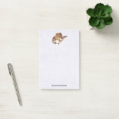 Bruin Pet van Cowgirl met roze bloemen Post-it® Notes (Kantoor)