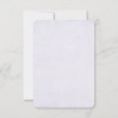 Bruin Pet van Cowgirl met roze bloemen RSVP Kaartje (Achterkant)