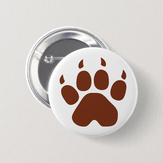 bruin pictogram ronde button 5,7 cm (Voorkant /achterkant)