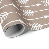 Bruin pijlpatroon cadeaupapier (Rol Hoek)