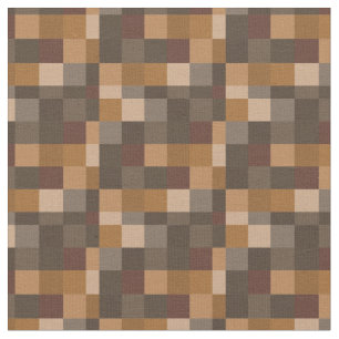 Bruin Pixelated Pattern   Gamer Stof