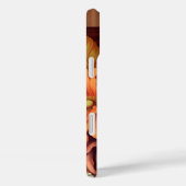 BRUIN PLAID PATROON MET HERFST ASTER FLOWERS Case-Mate iPhone CASE (Achterkant / Rechts)