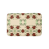 Bruin platte karton, geaccentreerd met rood badmat (Voorkant)