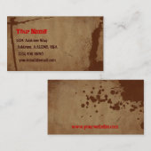 Bruin-platter-profielkaart Visitekaartje (Voorkant / Achterkant)