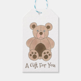 Bruin Plush Speelgoed Teddy Bear Stuffed Animal Bi Cadeaulabel