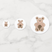 Bruin Plush Speelgoed Teddy Bear Stuffed Animal Bi Confetti (Voorkanten)