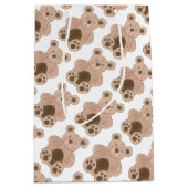 Bruin Plush Speelgoed Teddy Bear Stuffed Animal Bi Medium Cadeauzakje (Voorkant)