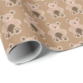 Bruin Plush Speelgoed Teddy Bear Stuffed Animal Cadeaupapier (Rol Hoek)