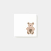 Bruin Plush Speelgoed Teddy Bear Stuffed Animal Fa Post-it® Notes (Voorkant)