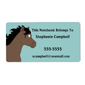 Bruin Pony Book Label (Voorkant)