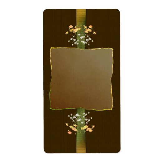 Bruin Posies Apothecary Label (Voorkant)