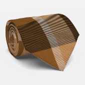 Bruin Pset Stropdas (Opgerold)