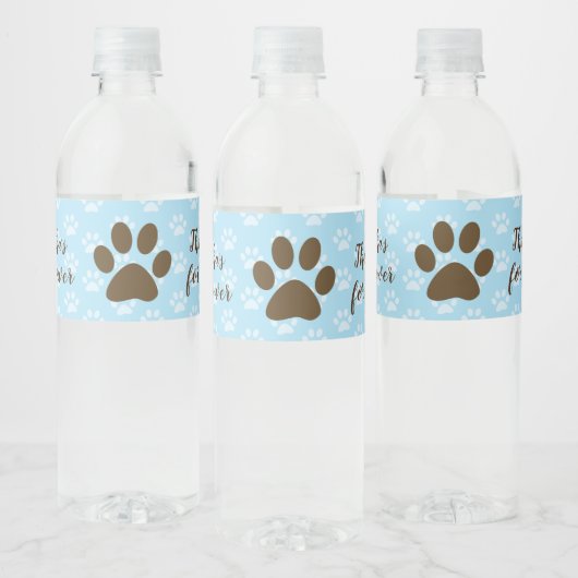Bruin Puppy Dog Water Flaconetiket Waterfles Etiket (Flessen)