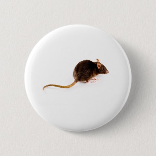 Bruin Rat Ronde Button 5,7 Cm (Voorkant)