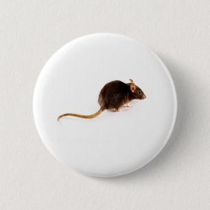 Bruin Rat Ronde Button 5,7 Cm