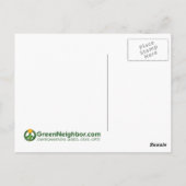 Bruin Recyclen bord Briefkaart (Achterkant)