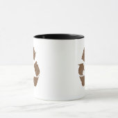bruin Recyclen bord Mok (Midden)