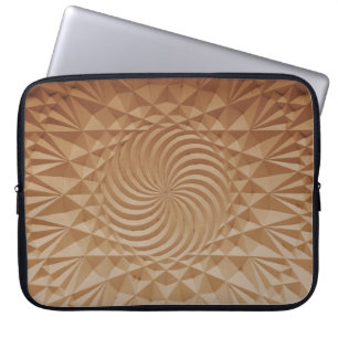 bruin reliëf laptop sleeve