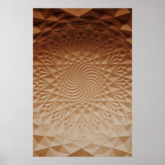 bruin reliëf poster (Voorkant)