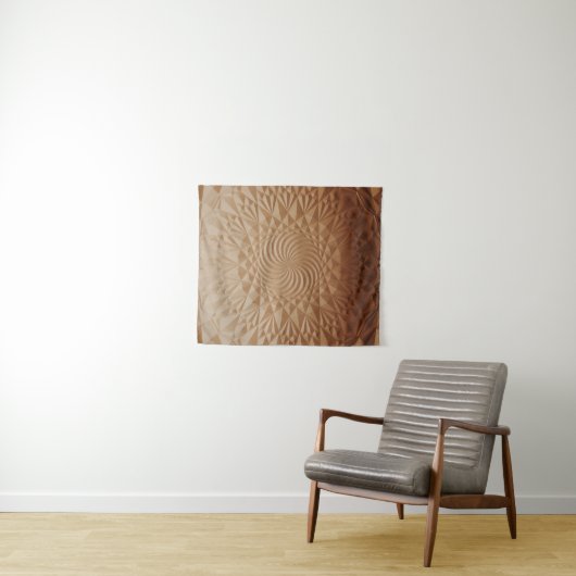 bruin reliëf wandkleed (In Situ (horizontaal))