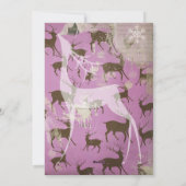 Bruin rendiertje op lavender Photo Holiday Kaart (Achterkant)