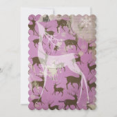 Bruin rendiertje op lavender Photo Holiday Kaart (Achterkant)