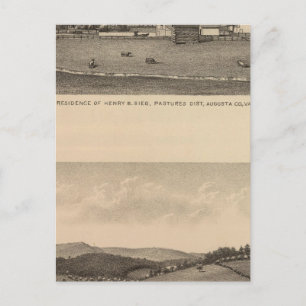 Bruin residentie, Augusta County Briefkaart