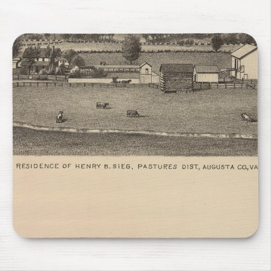 Bruin residentie, Augusta County Muismat (Voorkant)