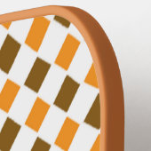 Bruin retro diamantpatroon pickleball paddle (Links Detail)