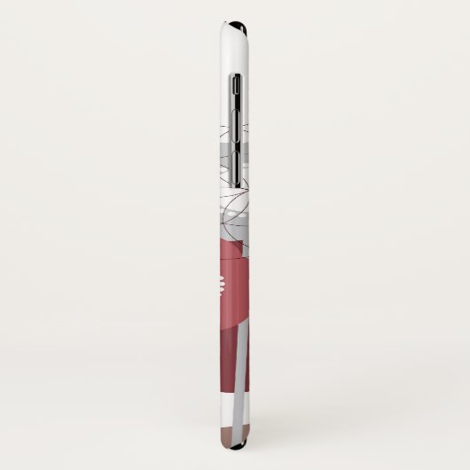 Bruin Retro Mod. bloeit het Leuke Hoesje van de (Achterkant/links)