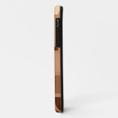 Bruin Retro Modern Squares Patroon Case-Mate iPhone Case (Achterkant/links)