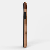 Bruin Retro Modern Squares Patroon Case-Mate iPhone Case (Achterkant/rechts)