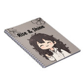 Bruin Rise & Shine Notitieboek (Rechterzijde)