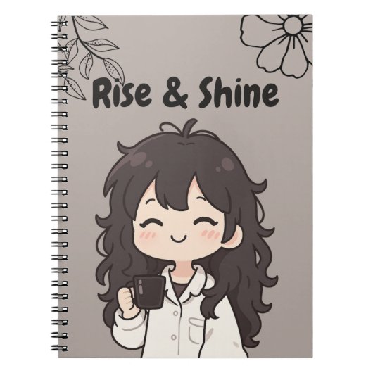 Bruin Rise & Shine Notitieboek (Voorkant)