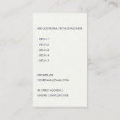 BRUIN ROEST MODERNE BELASTINGAANGIFTE AGENT PREPAR VISITEKAARTJE (Achterkant)